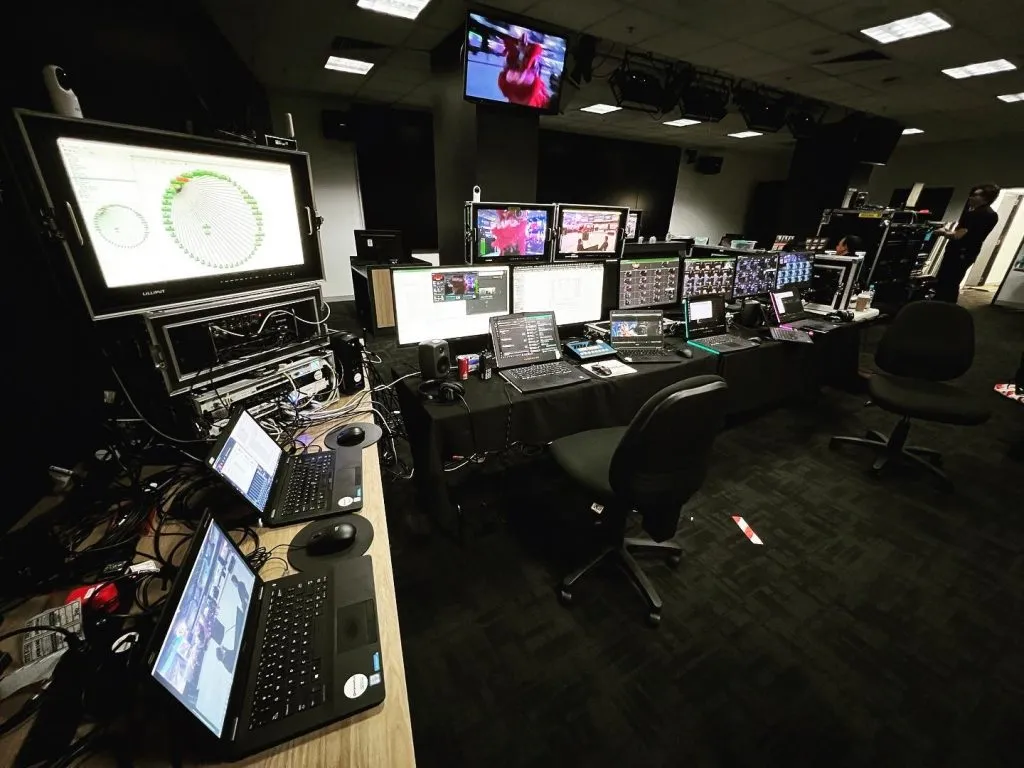 Hybrid event streaming and control room