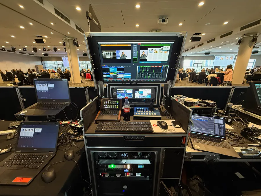 On-site edit suite and equipment