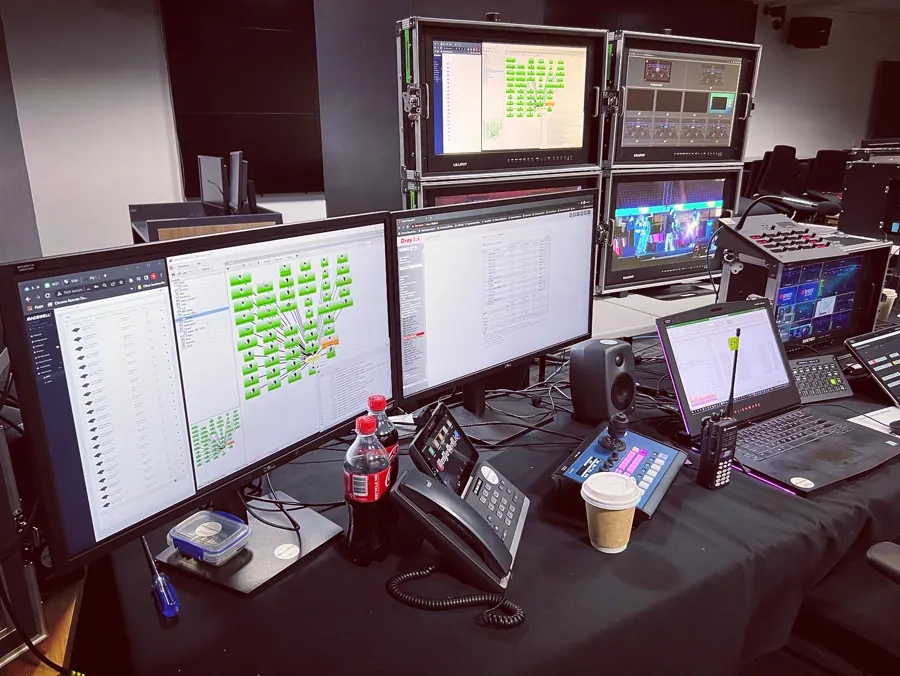 Engineering monitors during a live production