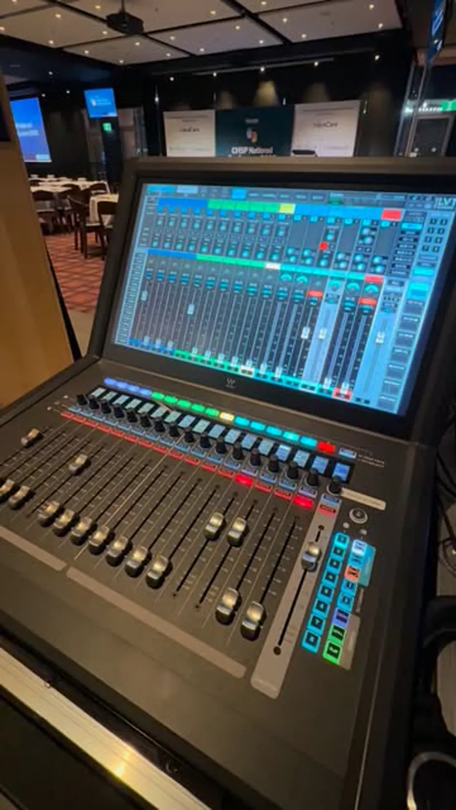 Operator at a live production control surface, August 2026