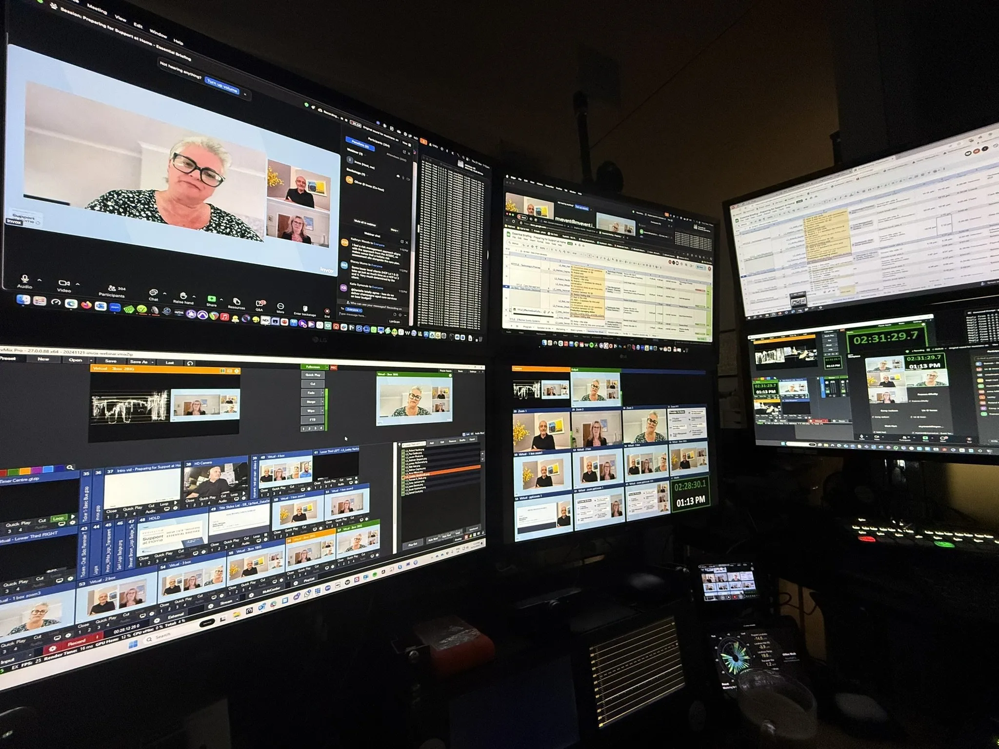 Virtual event production
